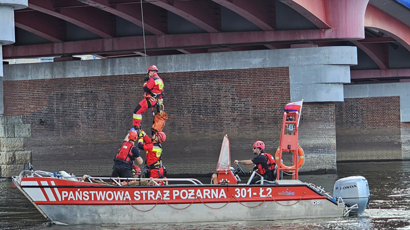 7/13 Odebranie manekina i udana akcja ratownicza na moście Staromiejskim