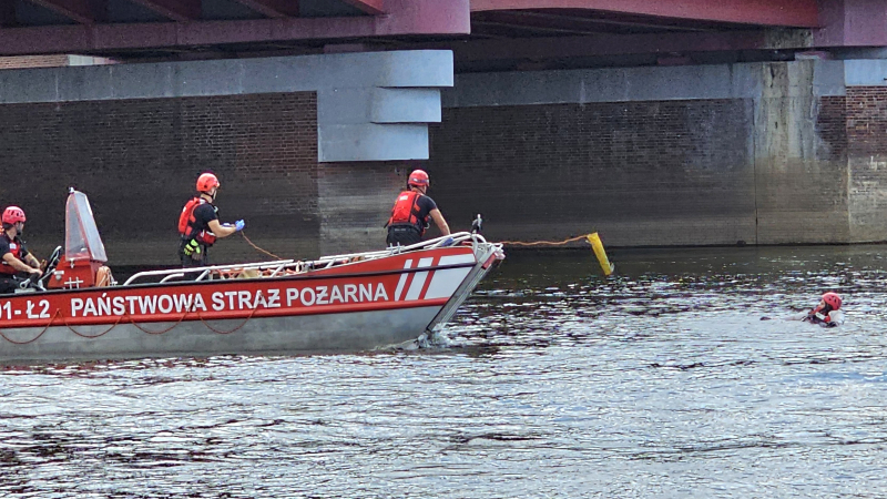 11/13 Odebranie manekina i udana akcja ratownicza na moście Staromiejskim