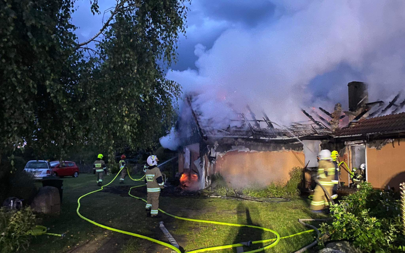 4/7 Pożar budynku gospodarczego w Łośnie