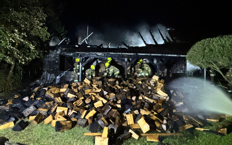 5/7 Pożar budynku gospodarczego w Łośnie
