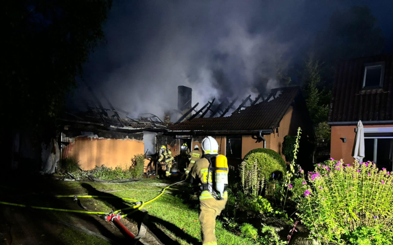 7/7 Pożar budynku gospodarczego w Łośnie