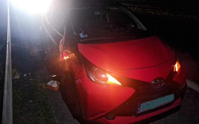 3/4 Zderzenie citroena i toyoty na S3 koło Gorzowa