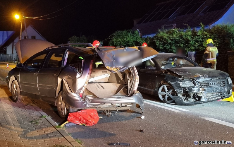 5/5 Zderzenie audi i citroena w Kłodawie