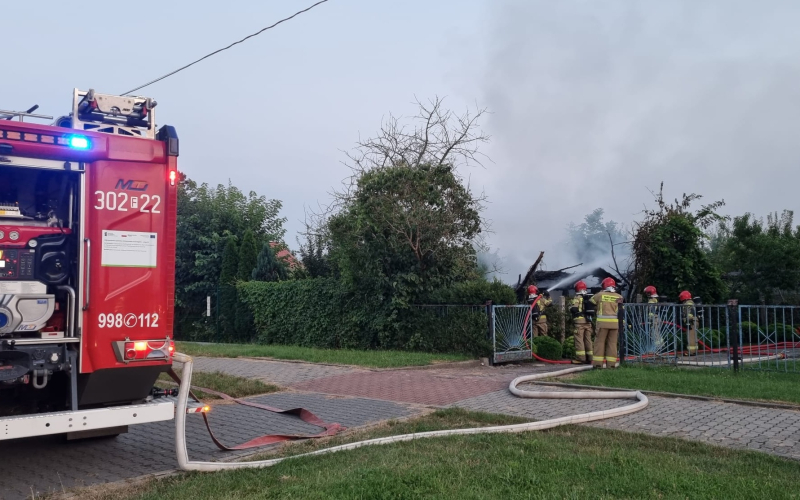 5/6 Pożar altanki przy ul. Kobylogórskiej