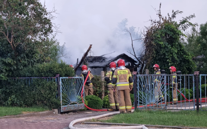 6/6 Pożar altanki przy ul. Kobylogórskiej