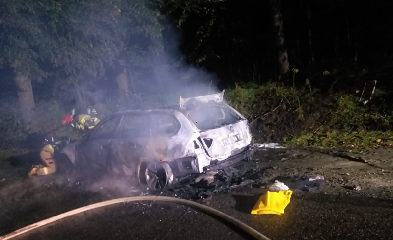 1/5 Pożar BMW przy ul. Kostrzyńskiej w Gorzowie