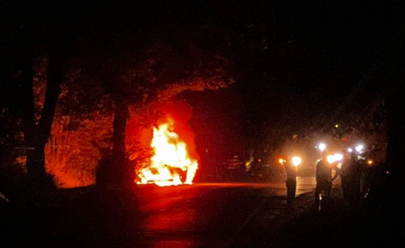 2/5 Pożar BMW przy ul. Kostrzyńskiej w Gorzowie