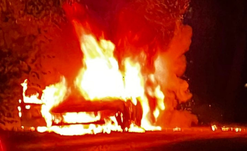 3/5 Pożar BMW przy ul. Kostrzyńskiej w Gorzowie