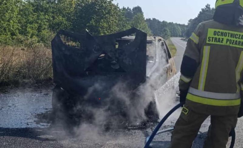4/4 Pożar mercedesa w Brzozowcu