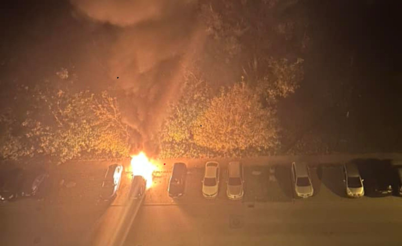 7/8 Pożar samochodów przy ul. Dowbora-Muśnickiego