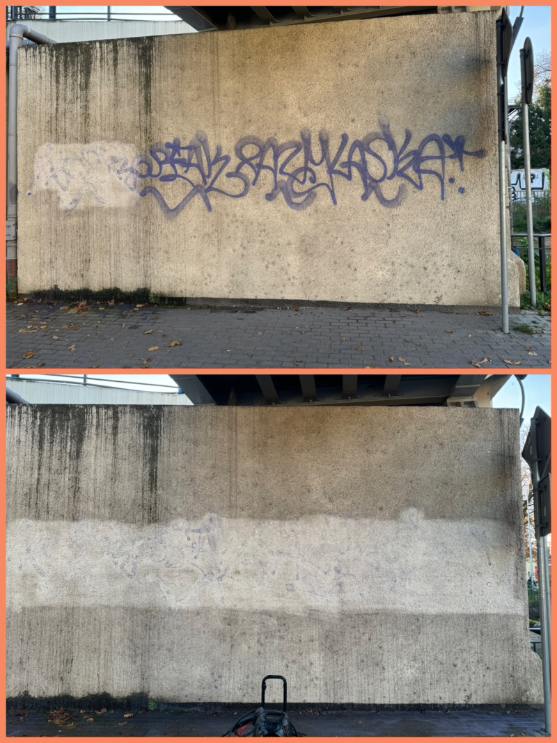 7/10 Estakada kolejowa oczyszczona z bazgrołów