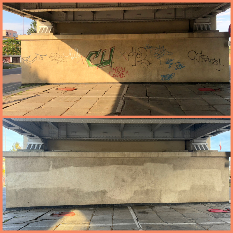 9/10 Estakada kolejowa oczyszczona z bazgrołów