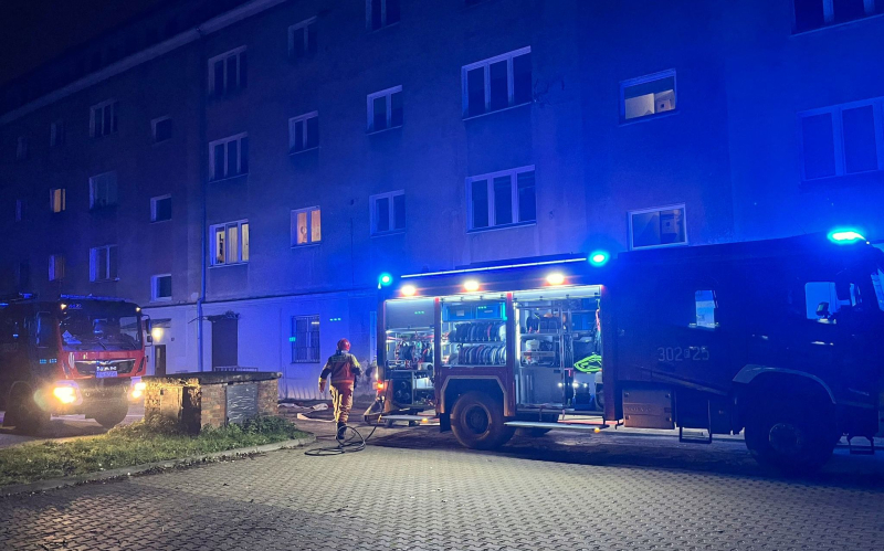 3/6 Pożar mieszkania przy ul. Kosynierów Gdyńskich