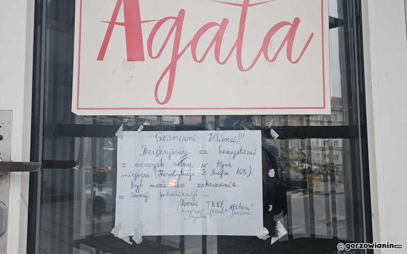 1/5  Bar Agata w Gorzowie zamknięty na stałe