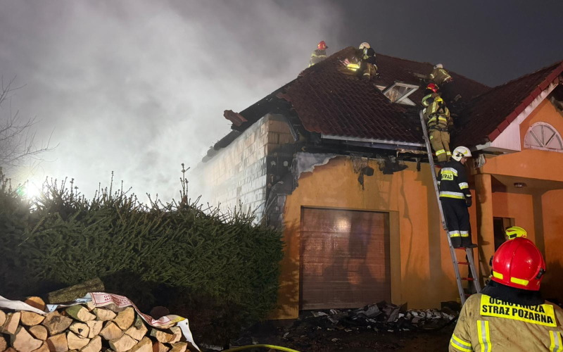 3/7 Pożar domu w Janczewie