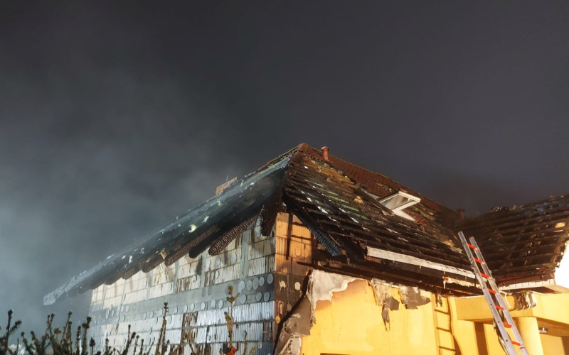 7/7 Pożar domu w Janczewie