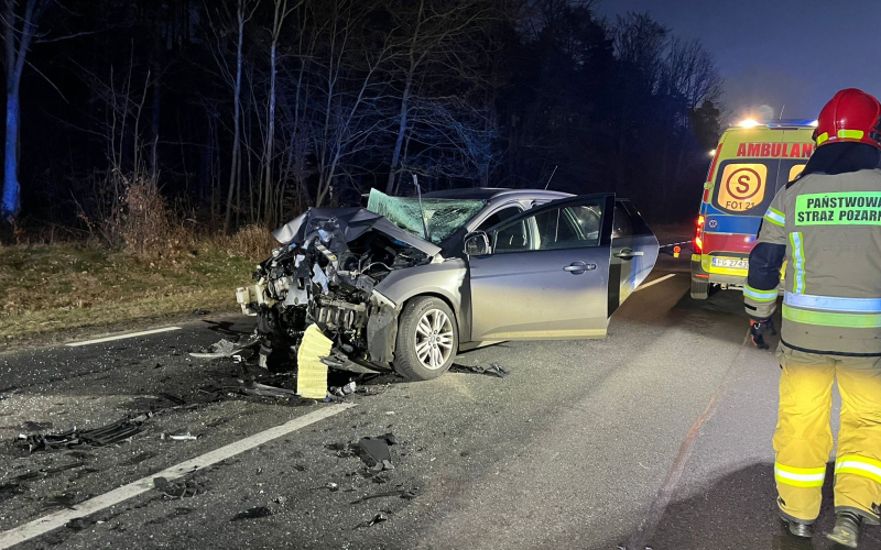 5/5 Wypadek na DK22. Zderzenie forda i forwardera