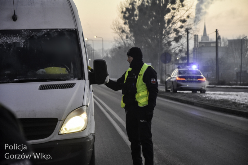 7/10 Poranne kontrole trzeźwości przy ul Kostrzyńskiej w Gorzowie