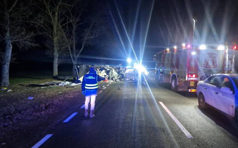 6/10 Zderzenie autobusu i busa na DK24. Nie żyje jedna osoba
