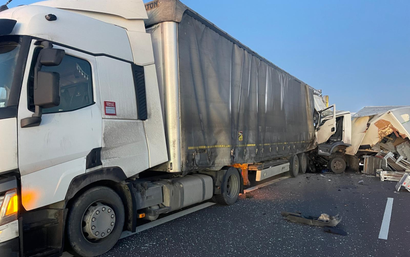 9/11 Zderzenie dwóch ciężarówek na S3 w Gorzowie