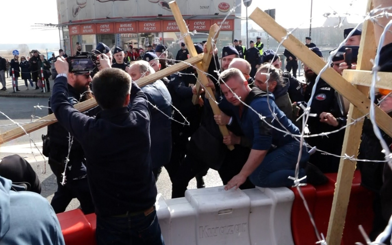 3/15 Protest na granicy w Słubicach