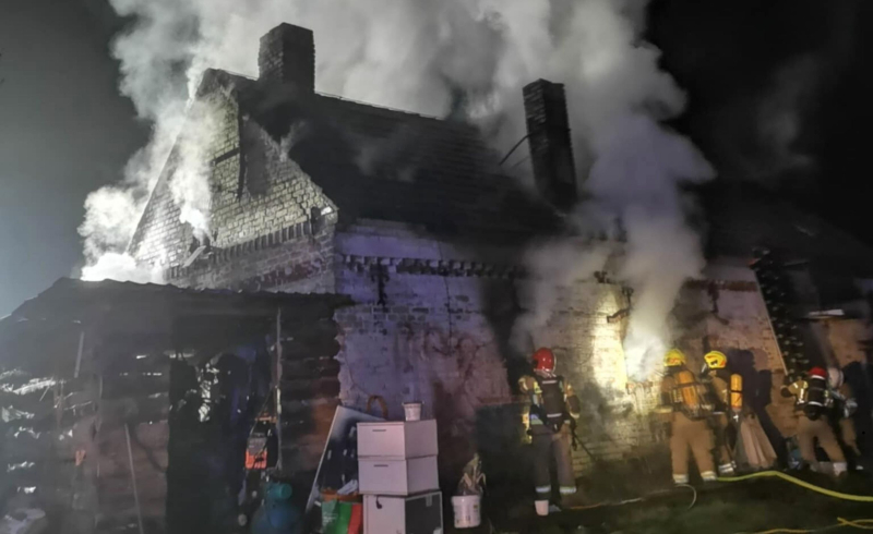 4/7 Pożar budynku gospodarczego w Chwałowicach