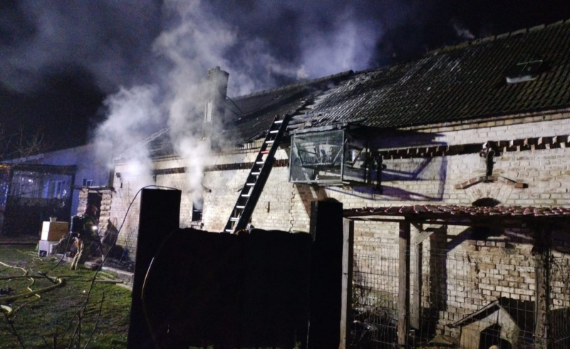 5/7 Pożar budynku gospodarczego w Chwałowicach