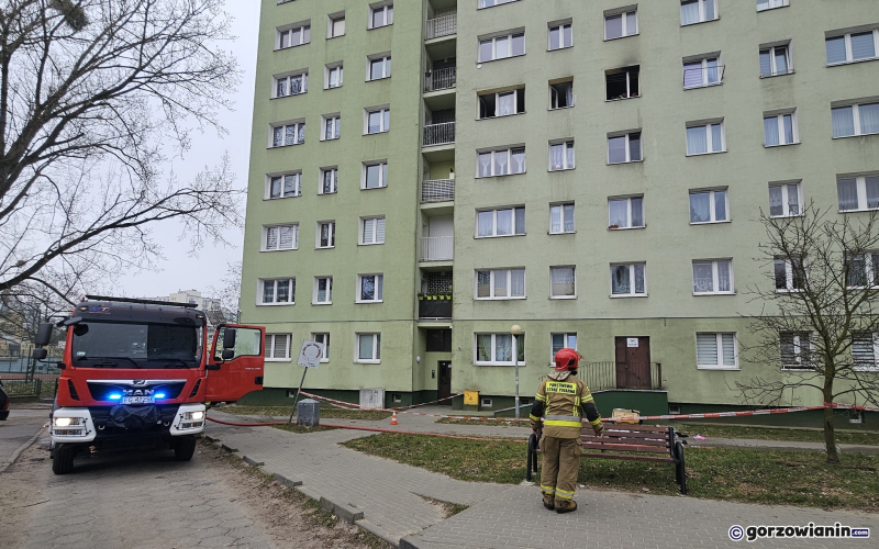 4/13 Pożar mieszkania przy ul. Gwiaździstej w Gorzowie