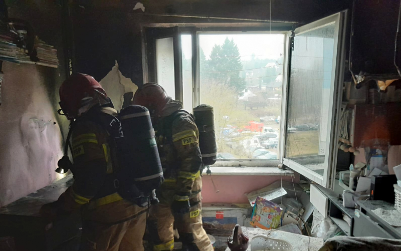 8/13 Pożar mieszkania przy ul. Gwiaździstej w Gorzowie