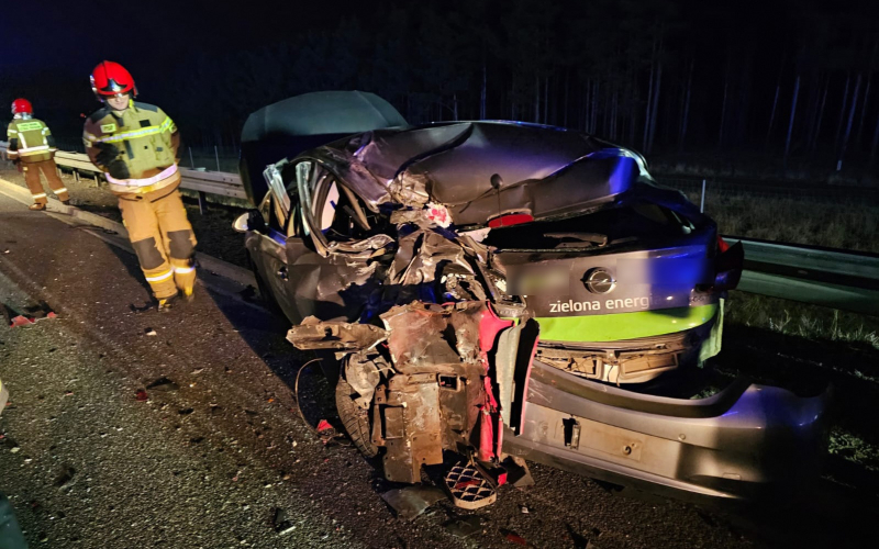 4/10 Zderzenie ciężarówki i opla na S3 koło Gorzowa
