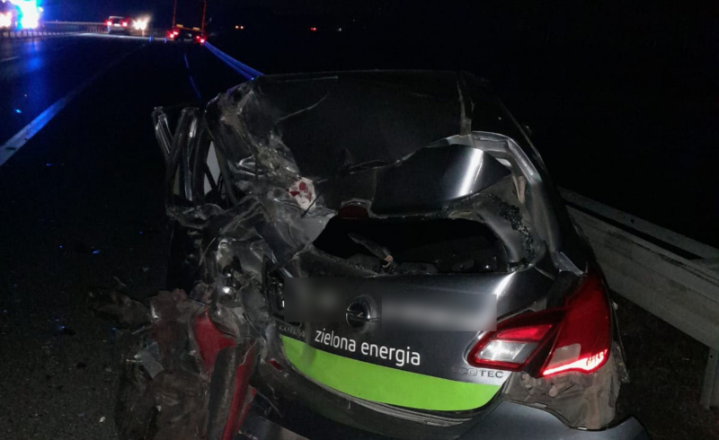 10/10 Zderzenie ciężarówki i opla na S3 koło Gorzowa