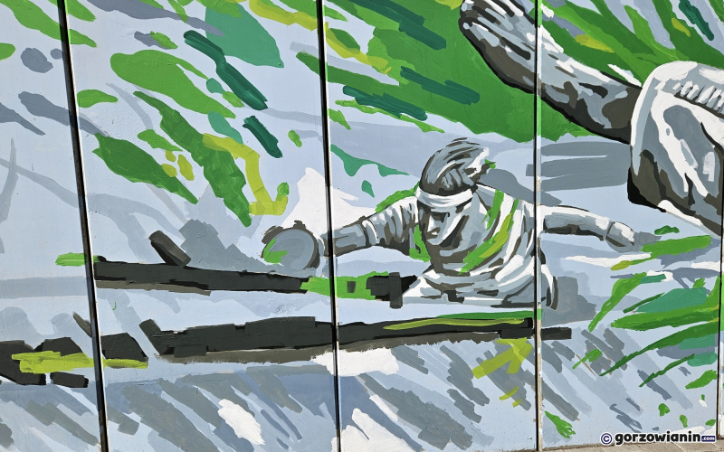 10/23 Mural Gorzów Mistrzów obok Słowianki gotowy