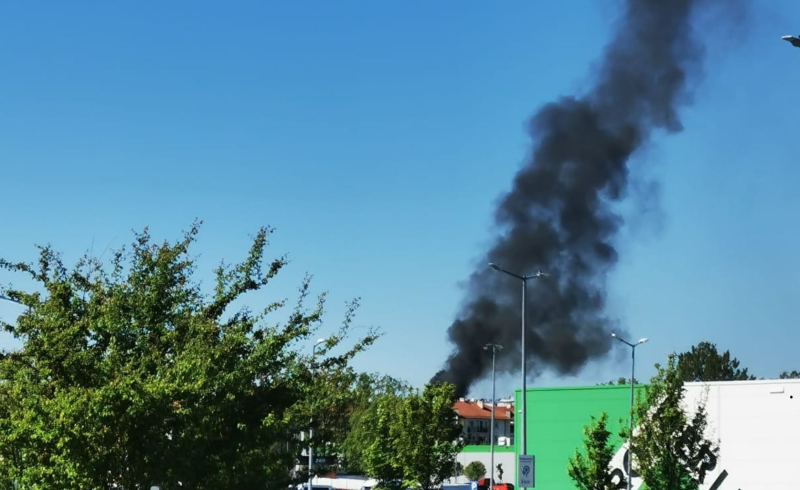 3/16 Pożar na terenie budowy na os. Europejskim w Gorzowie