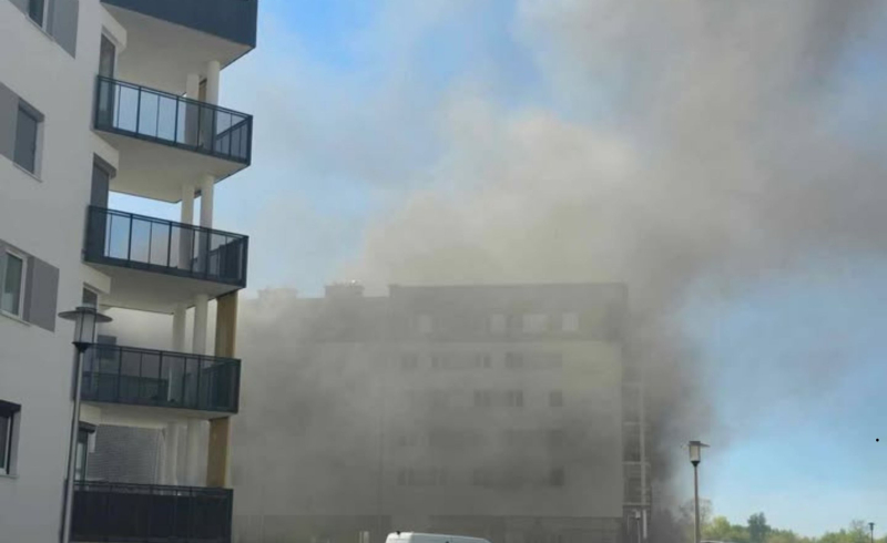 5/16 Pożar na terenie budowy na os. Europejskim w Gorzowie
