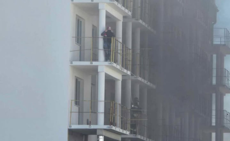 6/16 Pożar na terenie budowy na os. Europejskim w Gorzowie