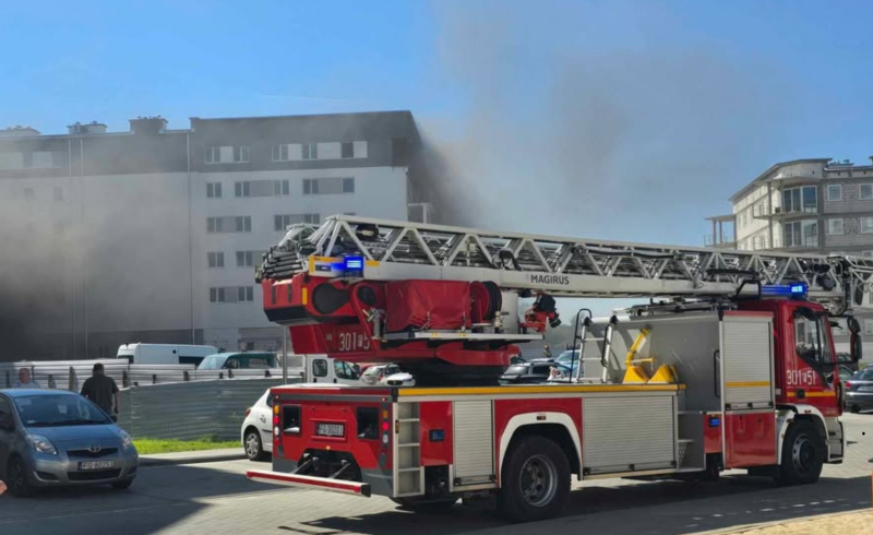 8/16 Pożar na terenie budowy na os. Europejskim w Gorzowie