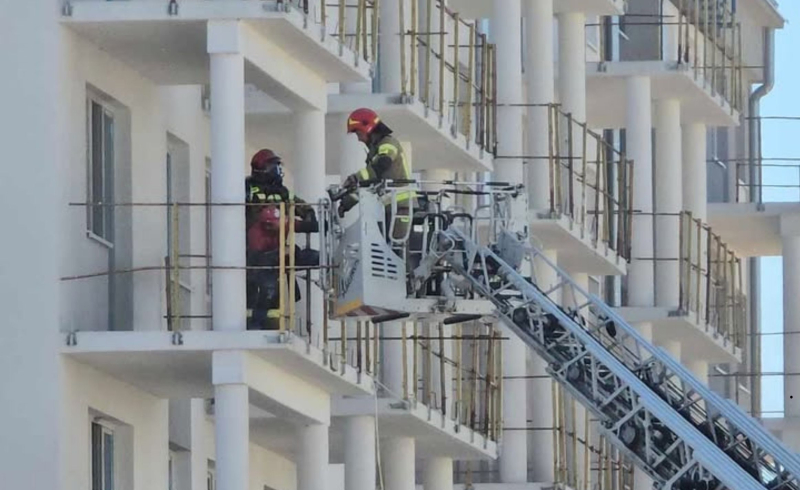 11/16 Pożar na terenie budowy na os. Europejskim w Gorzowie