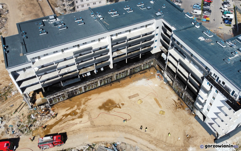 14/16 Pożar na terenie budowy na os. Europejskim w Gorzowie