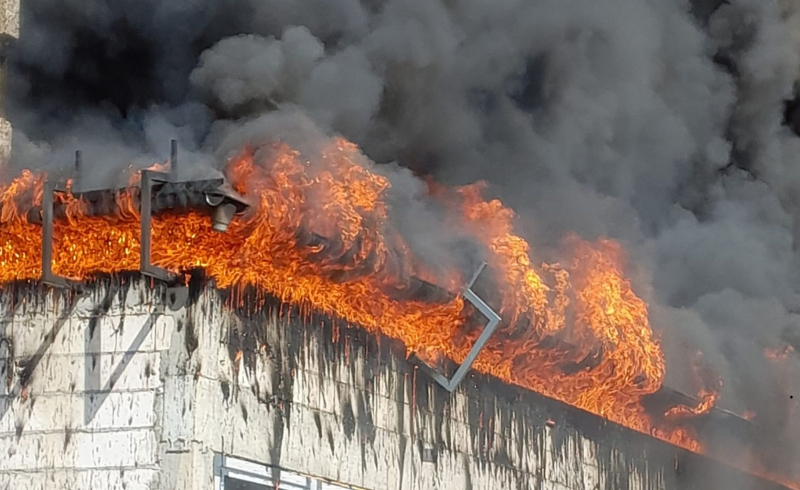 15/16 Pożar na terenie budowy na os. Europejskim w Gorzowie