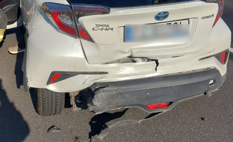 4/6 Zderzenie hondy i toyoty na S3