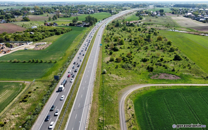 3/6 Zderzenie dwóch aut na węźle S3 Gorzów Południe