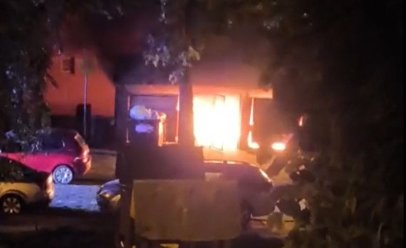 5/5 Pożar altany śmietnikowej przy ul. Łużyckiej