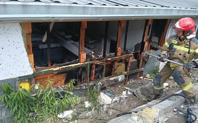 3/5 Pożar stolarni przy ul. Ryskiej w Gorzowie