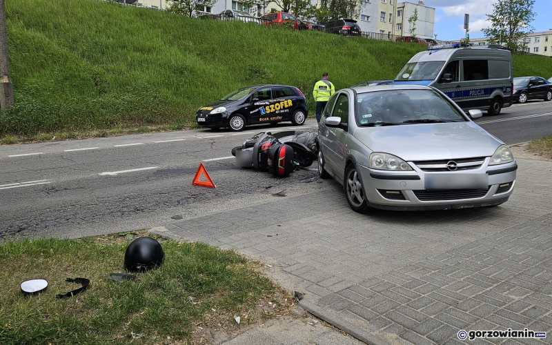 6/6 Zderzenie opla z motocyklistą na Fredry