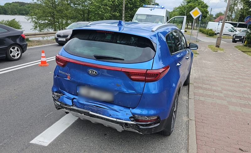 4/4 Zderzenie audi i kii w Kłodawie