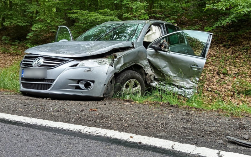 3/8 Wypadek na DK22 koło Długiego