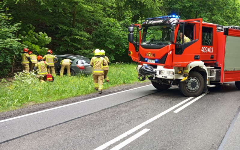 5/8 Wypadek na DK22 koło Długiego