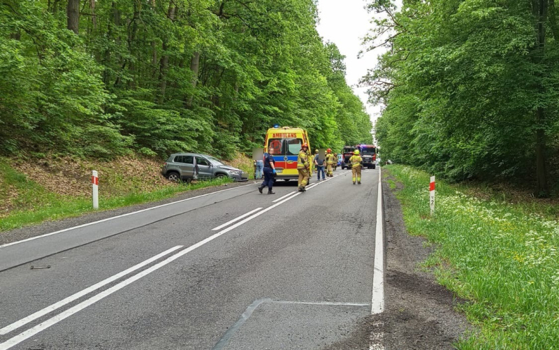 6/8 Wypadek na DK22 koło Długiego