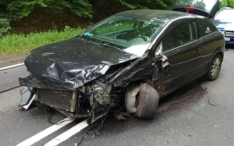 7/8 Wypadek na DK22 koło Długiego