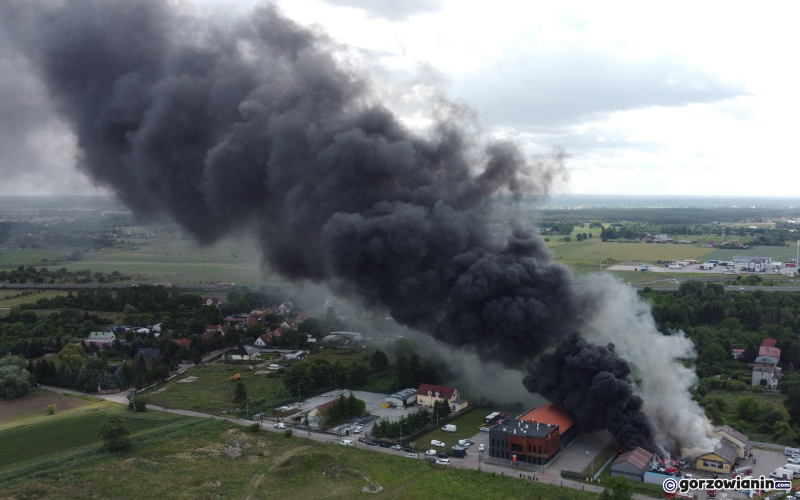 8/11 Pożar warsztatu i zakładu wymiany opon na Kasprzaka